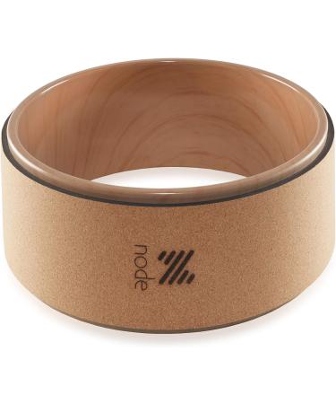 Node Fitness 13 Professional Cork Yoga Wheel - Wood Grain | Premium Yoga Prop - Buy Online on GoSupps.com