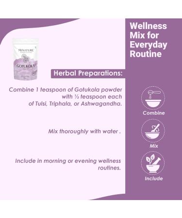 minature Gotu Kola Powder (227g)(8Oz) | 100% Natural Centella Asiatica for Wellness & Skincare| Herbal Powder for Tea Smoothies & Face Packs - Buy Online on GoSupps.com