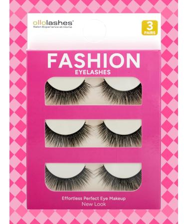 3-Pair Natural Look False Eyelashes Set - Lightweight Reusable Easy-to-Apply Fake Lashes for Effortless Daily Glamour - Shop Internationally - Buy Online on GoSupps.com