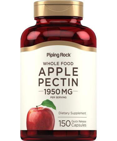 Piping Rock Apple Pectin Capsules 1950 mg | 150 Count | Dietary Supplement | Non-GMO Gluten Free