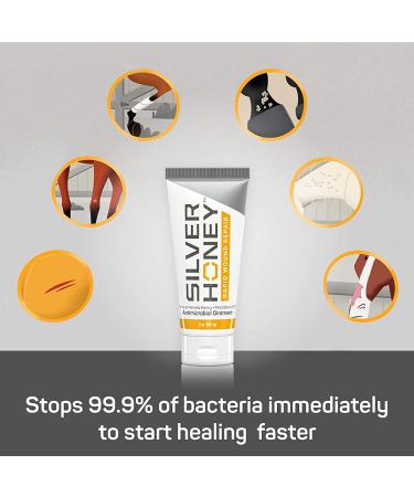 Absorbine Silver Honey Rapid Wound Repair Ointment 2oz Tube - Veterinarian Tested Horse & Animal Care - Buy Online on GoSupps.com