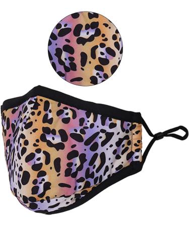 Washable Reusable 3-Layer Cotton Cloth Face Mask - Mix Color Leopard Print | One Size Fits Most - International Shipping - Buy Online on GoSupps.com