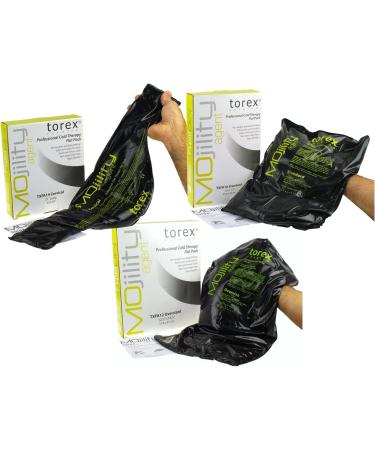 Torex Mojility Reusable Gel Ice Pack - Hot and Cold Therapy Flat Pack (Cervical Black 2 x 6.5) - Buy Online on GoSupps.com