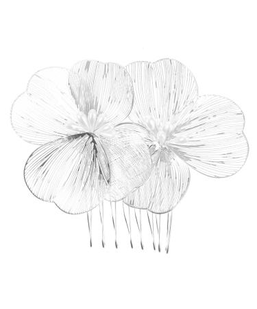 MAGICLULU Bridal Hair Comb Bride Headpieces for Wedding Gold Hair Comb Wedding Hair Comb for Bridal Wedding Hair Accessories Wedding Bride Hair Comb Hair Side Comb Baroque Alloy Miss Flowers