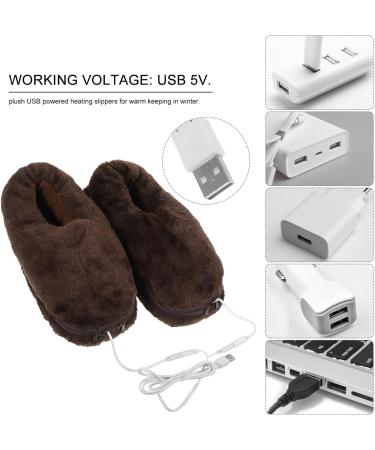 Partykindom Heated USB House Shoes for Men & Women - Soft Comfortable Foot Warmers for Winter - Buy Online on GoSupps.com