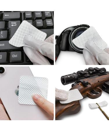 1000 Thicken Gun Cleaning Patches with Storage Case - Highly Absorbent & Less Lint - 2 Square Gun Wipes for Pistol, Rifle, 9mm-.45Cal/.30-7.62-556 - Buy Online on GoSupps.com