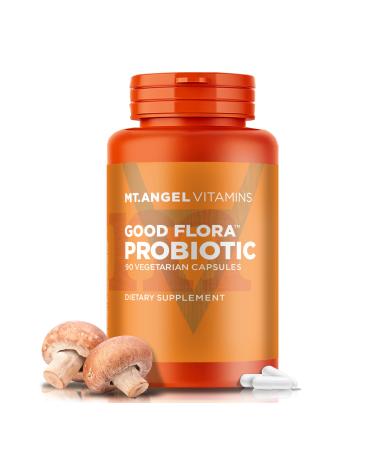 Mt. Angel Vitamins - Good Flora Probiotic, Supports Healthy Digestion and Bacteria (60 Vegetarian Capsules)
