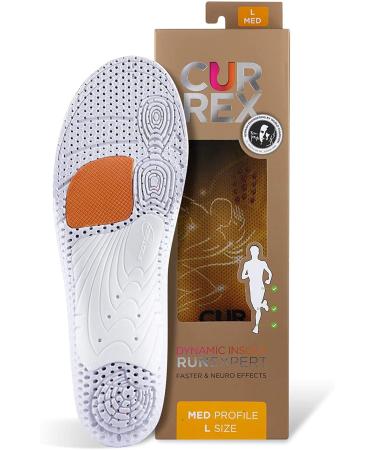 CURREX RunExpert Insole | Men & Women Dynamic Support Insole | Customized Support Insoles | Increase Your Performance | for Marathons  Trail Running & Training Medium Arch - Yellow M (Mens 7-8.5 / Womens 8.5-10)