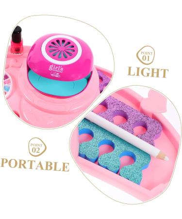 Healeved 3 Sets Nail Art Set Toy Nail Art Decoration Kit Kids Tool Kit Nail Decorations for Nail Art Toys for Girls Nail Gel Polish Children Nail Art Kit Pink Make up Decorate Plastic - Buy Online on GoSupps.com