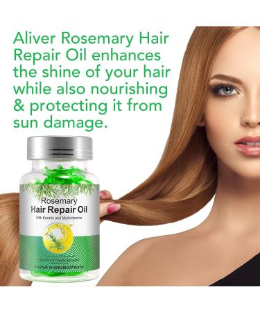 Organic Rosemary Oil Capsules | Non-GMO & Gluten Free | Hair Growth & Skin Repair | 40 Count Essentials - Buy Online on GoSupps.com