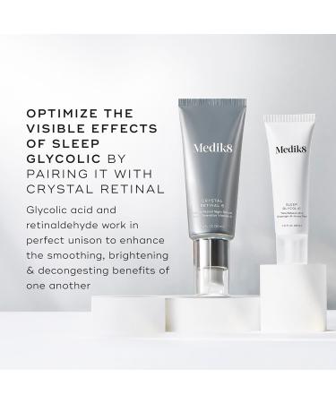 Medik8 Sleep Glycolic - Exfoliating Overnight AHA Face Peel | Anti-Aging Treatment with Glycolic Acid & Korean Clover - 1.0 oz - Buy Online on GoSupps.com