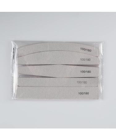FANDAMEI Nail Files 100/180 - 10 Pcs Set for Natural and Acrylic Nails - Professional Manicure & Pedicure Kit - 10 Count - Buy Online on GoSupps.com