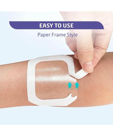 Waterproof Transparent Film Dressing - 2.3 x 2.7 - Breathable & Super Thin - 50 Tattoo Bandage Dressings - Buy Online on GoSupps.com