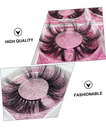 minkissy 1pair Fake Eyelashes Fluffy Wispy Eyelash Eyelashes Extension Tool Makeup Faux Eyelash Dramatic Eyelashes Black Eyelashes Fake Long Eyelash Miss Slender Decorate - Buy Online on GoSupps.com
