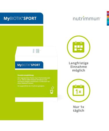 Nutrimmun Mybiotics Sport - Dietary Supplements with Active Microbiota Complex Magnesium & Vitamin C for Energy Muscles & Immune Support | 30 x 3g Powder - Buy Online on GoSupps.com