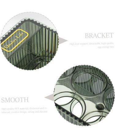 LABRIMP Box Camping Fridge Plastic Tray Egg Drawer for Refrigerator Egg Organizer Multi-layer Egg re-usable Green 26.5X16X10CM - Buy Online on GoSupps.com