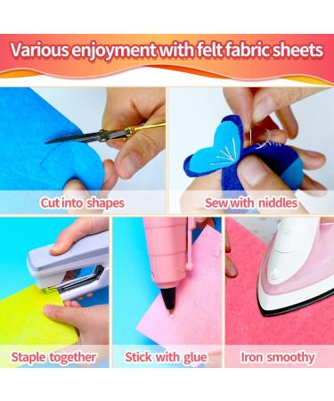 108pcs White Felt Sheets 4x4 - Pre-Cut Craft Felt Fabric for Sewing and Patchwork - Buy Online on GoSupps.com