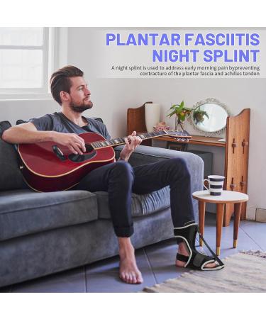2024 Upgraded Plantar Fasciitis Night Splint | Relief for Men & Women | Achilles Tendonitis & Heel Spur Pain - Black - Buy Online on GoSupps.com