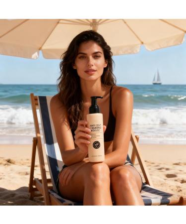 Self-Tanning Mousse 100ml Bronzer for Skin | Tanning Mousse | For Women and Men Outdoor Vacation Beach Wedding Evening Date - Buy Online on GoSupps.com