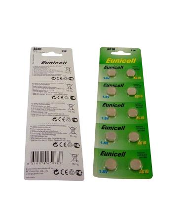 Pack of 20 AG10 R1130/SR54/SR1131/389/390 Alkaline Button Cells