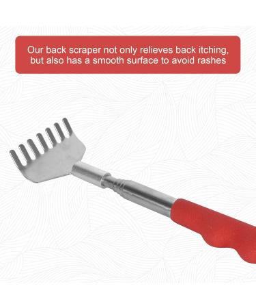Extendable Stainless Steel Back Scratcher - 20 to 68 cm Black & Red - Perfect Gift for Men & Women - Buy Online on GoSupps.com