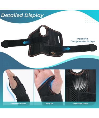 CureCare Adjustable Wrist Support with 2 Alternating Rails | Pain Relief Bandage for Carpal Tunnel Tendinitis & Arthritis (L/XL Left) - Buy Now! - Buy Online on GoSupps.com