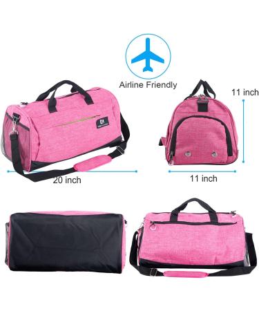 Sports Gym Bag with Wet Dry Pocket  Shoe Pocket & Water Bottle Holder  Travel Duffel Bag for Men Women  Athletic Fitness Bag  Multi Pockets  Pink - Buy Online on GoSupps.com