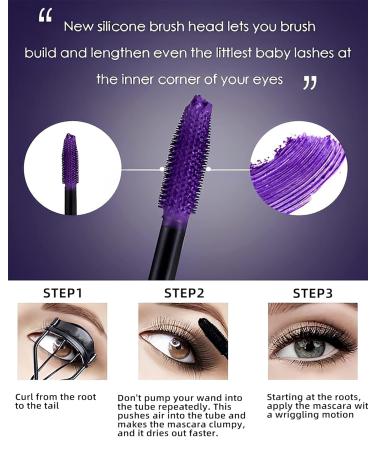 Black 5D Telescopic Mascara - Waterproof Smudge-Proof Long Lasting Volume for Eyelashes | Perfect for Cosplay | Fast Drying & Non-Clump Curling Mascara 01# Black - Buy Online on GoSupps.com