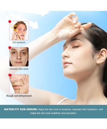 Centella Sunscreen SPF 50 Centella Water-fit Sun Serum SPF50+ PA++++ Calming Moisture Daily Sunscreen face & body sunscreen UV Defense No Sticky Refreshing sun cream - Buy Online on GoSupps.com