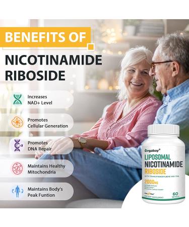 Liposomal Nicotinamide Riboside 2000 MG with TMG and Pterostilbene | NAD+ Booster for Healthy Aging | 120 Count (2 Pack) - Buy Online on GoSupps.com
