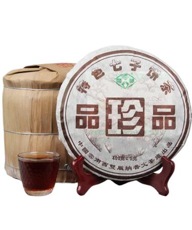 HQZM Yunnan Old Fragrance Puerh Black Tea Mature Tea 400g Qizi Puerh Tea More Fragrant As It Ages
