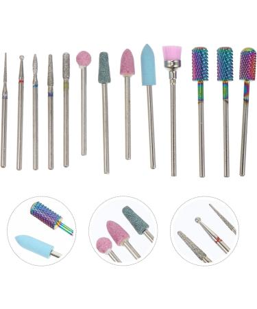 FRCOLOR 1 Nail Drill Set Nail Polishing Bits Ceramic Nail Bits Acrylic Nail Drill Bits Manicure File Bit Nail Cleaner Tool Nail Tool Manicure Drill Bit Colorful Appendix Ceramics To Rotate - Buy Online on GoSupps.com
