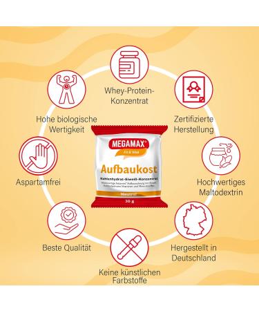 Megamax Build-Up Food Neutral 30g - Protein Powder for Strength & Muscle Building | Low-Fat Carbohydrate Drink Ideal for Underweight - Buy Online on GoSupps.com