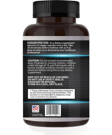 Natural Nighttime Sleep and Calming Formula - 180 Ct Blend of Melatonin 5-HTP GABA Chamomile Valerian Goji Ashwagandha St. John's Wort 180 Count (Pack of 1) Sleep Formula - Buy Online on GoSupps.com