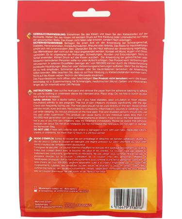 10 XXL Heat Pads (13x19cm) + Varivendo Notepad - 12 Hour Relief | International Shipping - Buy Online on GoSupps.com