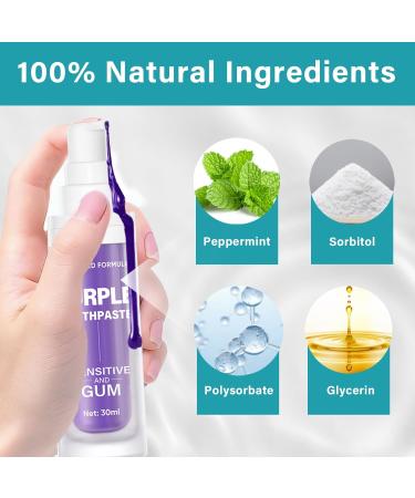 Purple Foam Whitening Toothpaste | Fast-Acting Teeth Whitening | Protects & Whitens | 1 fl.oz - Buy Online on GoSupps.com