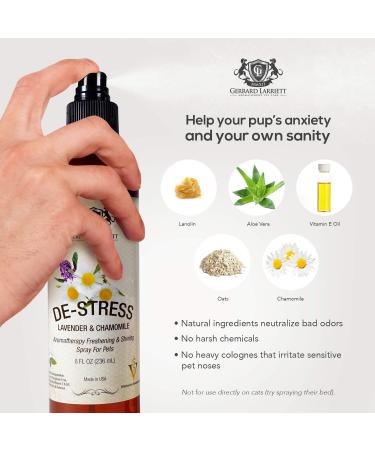 Lavender & Chamomile Aromatherapy Pet Grooming Spray - 8 FL OZ - Buy Online on GoSupps.com