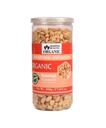 Blessfull Healing Organic Natural Vegan Sea Salt Vinegar Roasted Peanuts Crunchy Healthy Snacks 500 Gram