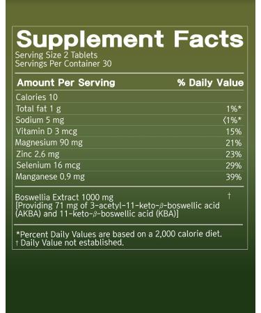 Bio Joints Health Supplement with 1000mg Boswellia - 60 Tablets - Buy Online on GoSupps.com