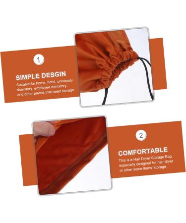 Baluue Hair Dryer Storage Bag Drawstring Hair Dryer Bag Hair Dryer Sack Hair Dryer Travel Bag Pvc 32x28x0.6cm Coffee - Buy Online on GoSupps.com