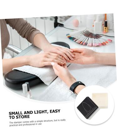 Ipetboom Nail Practice Stamp Compact Stamper Nail Art Salon Practice Supply Practice Stamper Nail Art Painting Stamper Nail Art Supply Silicone Nail Stamper White Manicure Mold Plastic - Buy Online on GoSupps.com