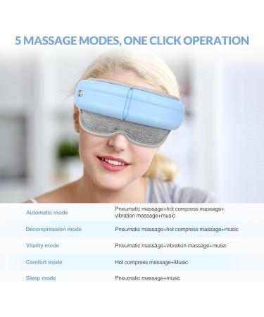 Rechargeable Bluetooth Eye Massage Device - 5 Modes Foldable Tension Relief & Sleep Improvement - Ideal Gifts for Family | International Shipping - Buy Online on GoSupps.com