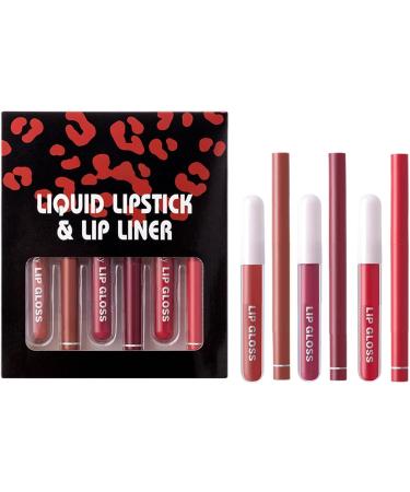  G n rique Waterproof Lipstick Liner | Lipstick Liner Combo | Moisturizing Lip Gloss | Long-Lasting Lip Liners Lips Liner Pencil Smudge-Proof Lipstick Set All-Day Lips Combo Lip Gloss Pencil - Buy Online on GoSupps.com