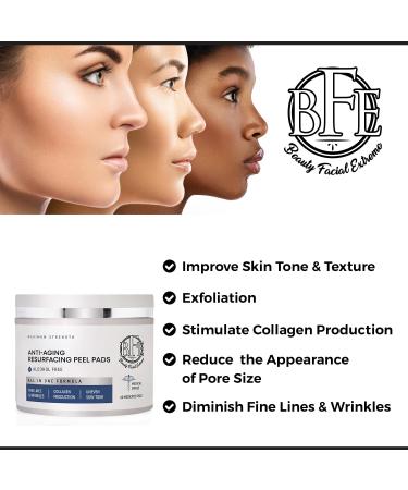 Anti-Aging Exfoliating Peel Pads | Lactic Salicylic & Glycolic Treatment for Fine Lines Wrinkles & Dark Spots | Face & Body Care - Buy Online on GoSupps.com