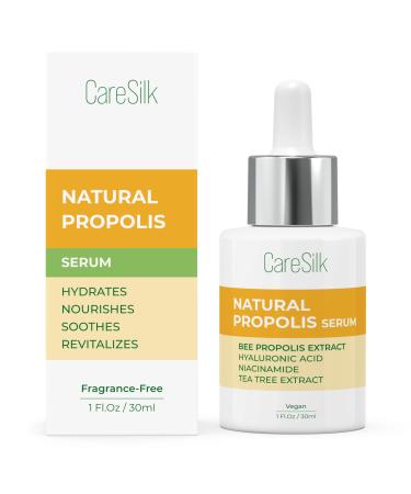 Caresilk Propolis Serum - Face Hydrating Serum - Niacinamide Hyaluronic Acid Centella Asiatica Tea Tree Rice Extract - Treatment Essence