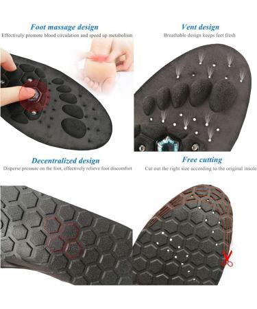 Akusoli Acupressure Insoles - Magnetic Foot Support for Men & Women (2 Pairs Size M 41-43) - Improve Comfort & Health - Buy Online on GoSupps.com