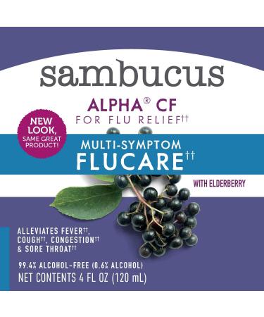 Nature's Way Sambucus Flucare Syrup - Natural Immune Support, 4 Fl Oz - Buy Online on GoSupps.com