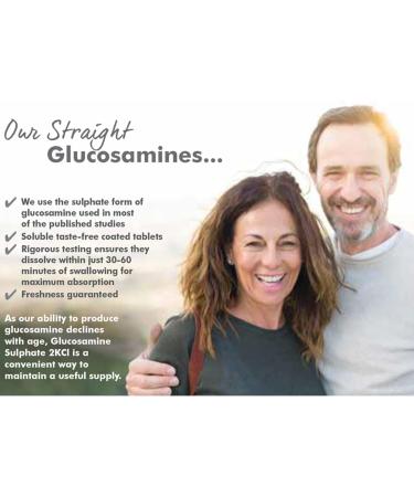 Glucosamine Sulphate 2KCI with GlucosaGreen - 929mg - 180 Tablets - Plant Based - UK Made - Buy Online on GoSupps.com