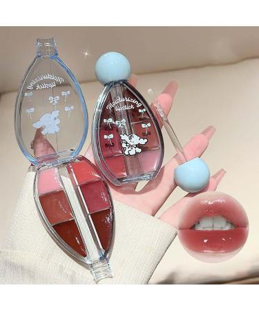 Glossy lipstick caring glossy lip gloss in 6 colours plus longlasting cream blush with glow effect multifunctional waterresistant day makeup 1 - Buy Online on GoSupps.com