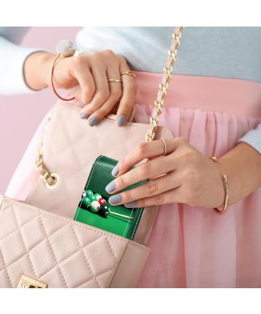 Buy Colorful Leather Lipstick Case & Organizer with Mirror | Mini Lip Gloss Holder - Perfect for Travel | Billiard Balls Design - Buy Online on GoSupps.com